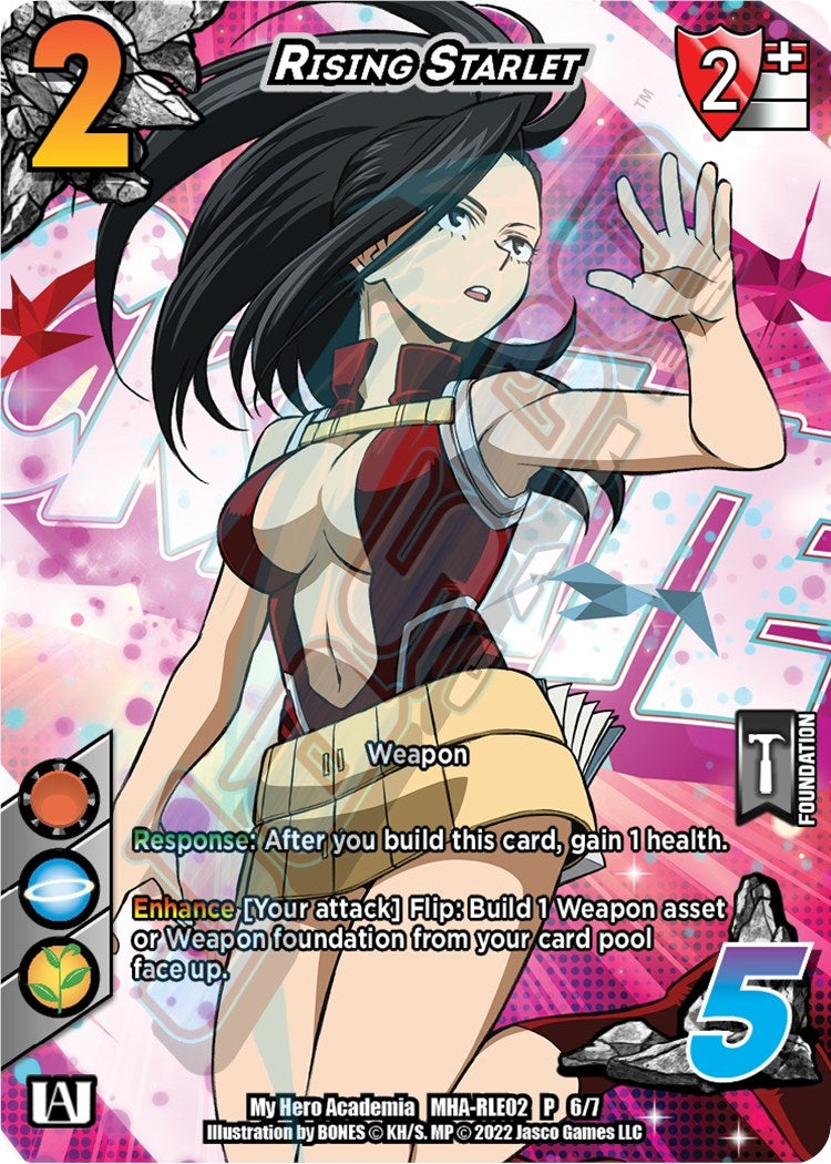 Image for Rising Starlet (Regional License Exam 2022) (UniVersus: My Hero Academia Promo Cards) (MHA-RLE02 P 6/7) - UniVersus