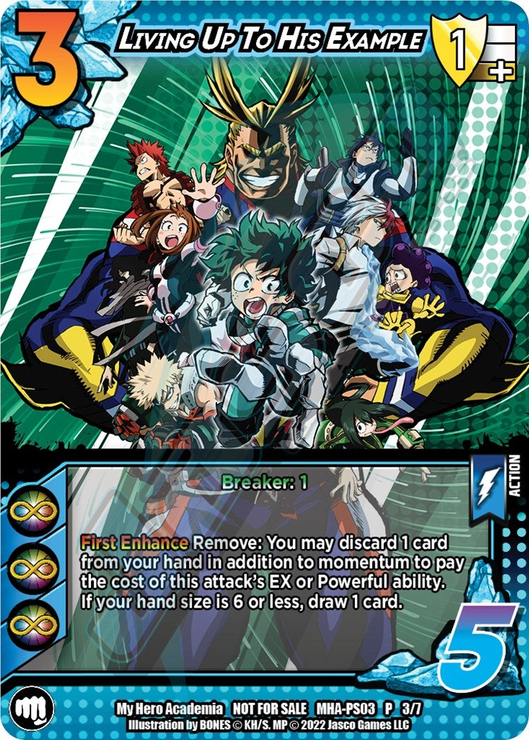 Image for Living Up To his Example (Provisional Showdown 3) (UniVersus: My Hero Academia Promo Cards) (MHA-PS03 P 3/7) - UniVersus