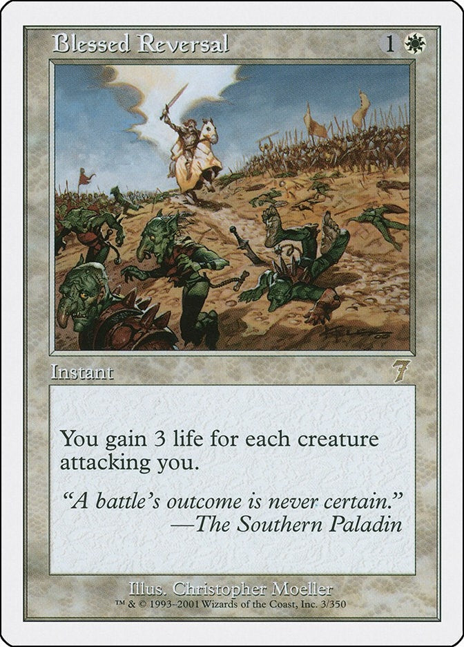Image for Blessed Reversal (7th Edition) (3) - Magic: The Gathering