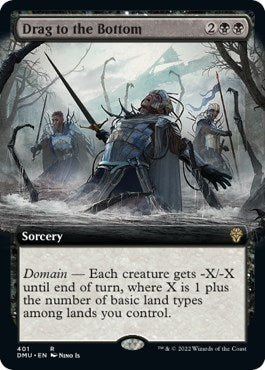 Image for Drag to the Bottom (Extended Art) (Dominaria United) (401) - Magic: The Gathering