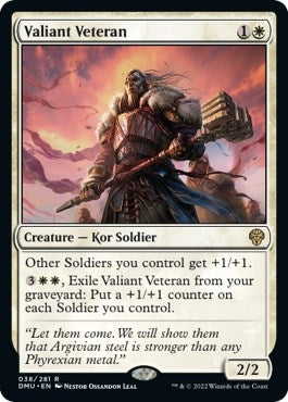 Image for Valiant Veteran (Dominaria United) (38) - Magic: The Gathering