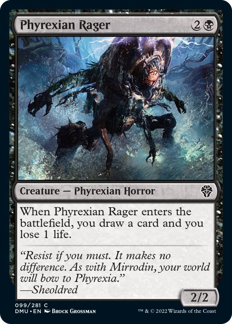 Image for Phyrexian Rager (Dominaria United) (99) - Magic: The Gathering