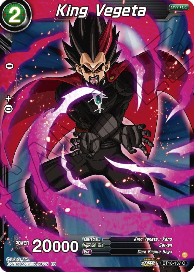 Image for King Vegeta (Dawn of the Z-Legends) (BT18-137) - Dragon Ball Super: Masters
