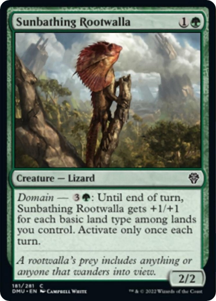 Image for Sunbathing Rootwalla (Dominaria United) (181) - Magic: The Gathering