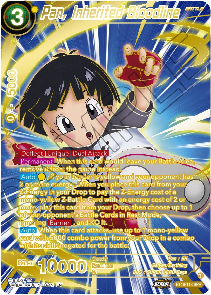 Image for Pan, Inherited Bloodline (SPR) (Dawn of the Z-Legends) (BT18-113) - Dragon Ball Super: Masters
