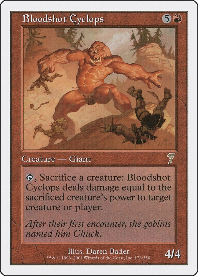 Image for Bloodshot Cyclops (7th Edition) (176) - Magic: The Gathering