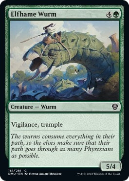 Image for Elfhame Wurm (Dominaria United) (161) - Magic: The Gathering