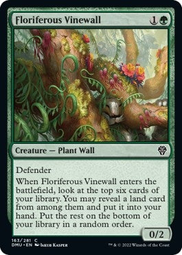 Image for Floriferous Vinewall (Dominaria United) (163) - Magic: The Gathering