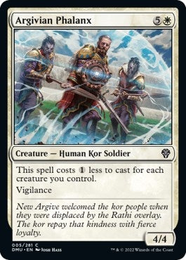 Image for Argivian Phalanx (Dominaria United) (5) - Magic: The Gathering