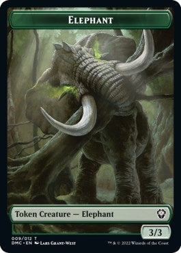 Image for Elephant // Treasure Double-Sided Token (Commander: Dominaria United) (9 // 24) - Magic: The Gathering