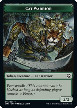 Image for Cat Warrior Token (Commander: Dominaria United) (17) - Magic: The Gathering