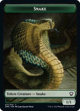 Image for Snake // Hydra Double-Sided Token (Commander: Dominaria United) (11 // 10) - Magic: The Gathering
