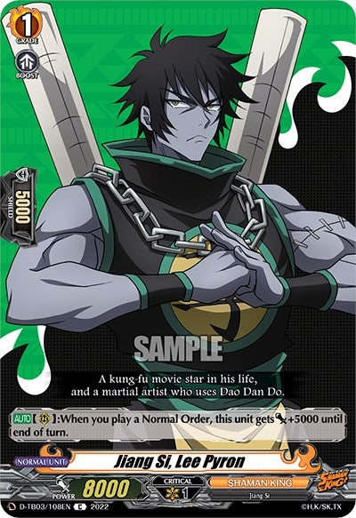 Image for Jiang Si, Lee Pyron (D-TB03: Shaman King) (D-TB03/108EN) - Cardfight Vanguard