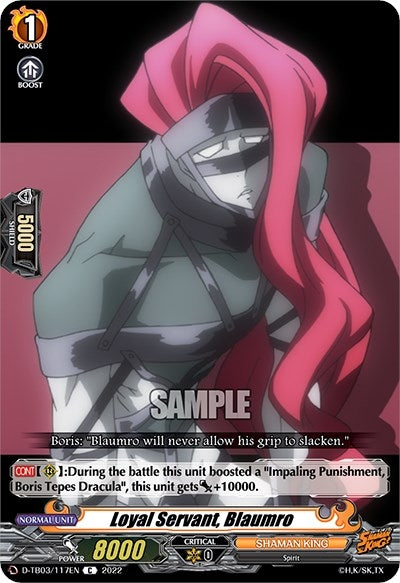 Image for Loyal Servant, Blaumro (D-TB03: Shaman King) (D-TB03/117EN) - Cardfight Vanguard