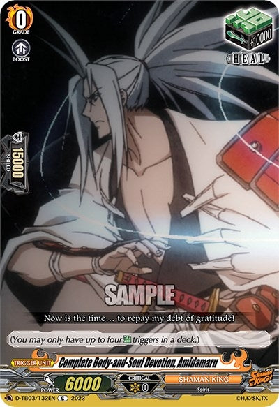 Image for Complete Body-and-Soul Devotion, Amidamaru (D-TB03: Shaman King) (D-TB03/132EN) - Cardfight Vanguard