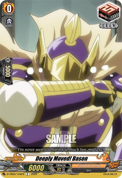 Image for Deeply Moved! Bason (D-TB03: Shaman King) (D-TB03/134EN) - Cardfight Vanguard