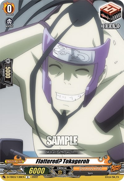 Image for Flattered? Tokageroh (D-TB03: Shaman King) (D-TB03/136EN) - Cardfight Vanguard