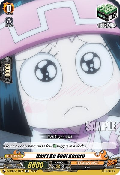 Image for Don't Be Sad! Kororo (D-TB03: Shaman King) (D-TB03/140EN) - Cardfight Vanguard