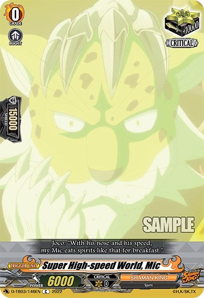 Image for Super High-speed World, Mic (D-TB03: Shaman King) (D-TB03/146EN) - Cardfight Vanguard