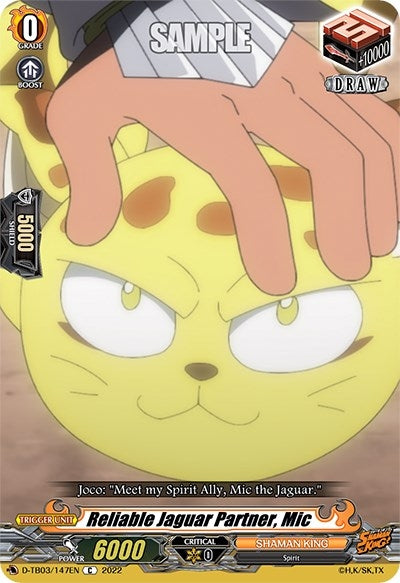 Image for Reliable Jaguar Partner, Mic (D-TB03: Shaman King) (D-TB03/147EN) - Cardfight Vanguard