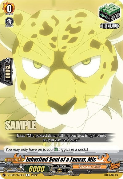 Image for Inherited Soul of a Jaguar, Mic (D-TB03: Shaman King) (D-TB03/148EN) - Cardfight Vanguard