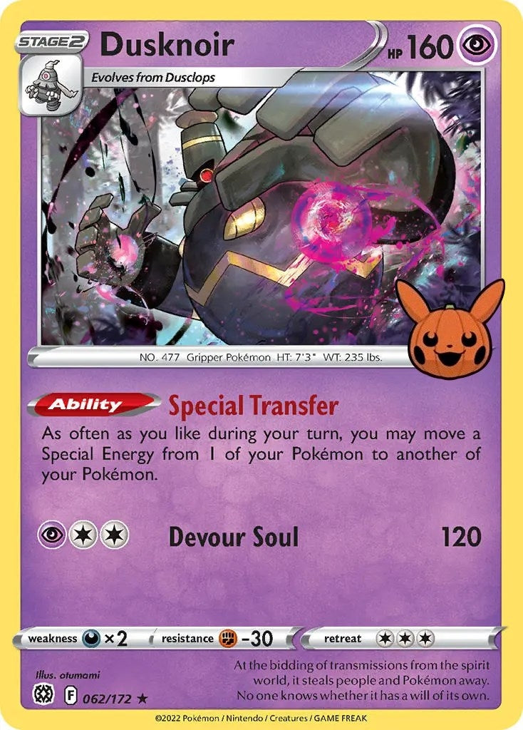 Image for Dusknoir (Trick or Trade BOOster Bundle) (062/172) - Pokemon