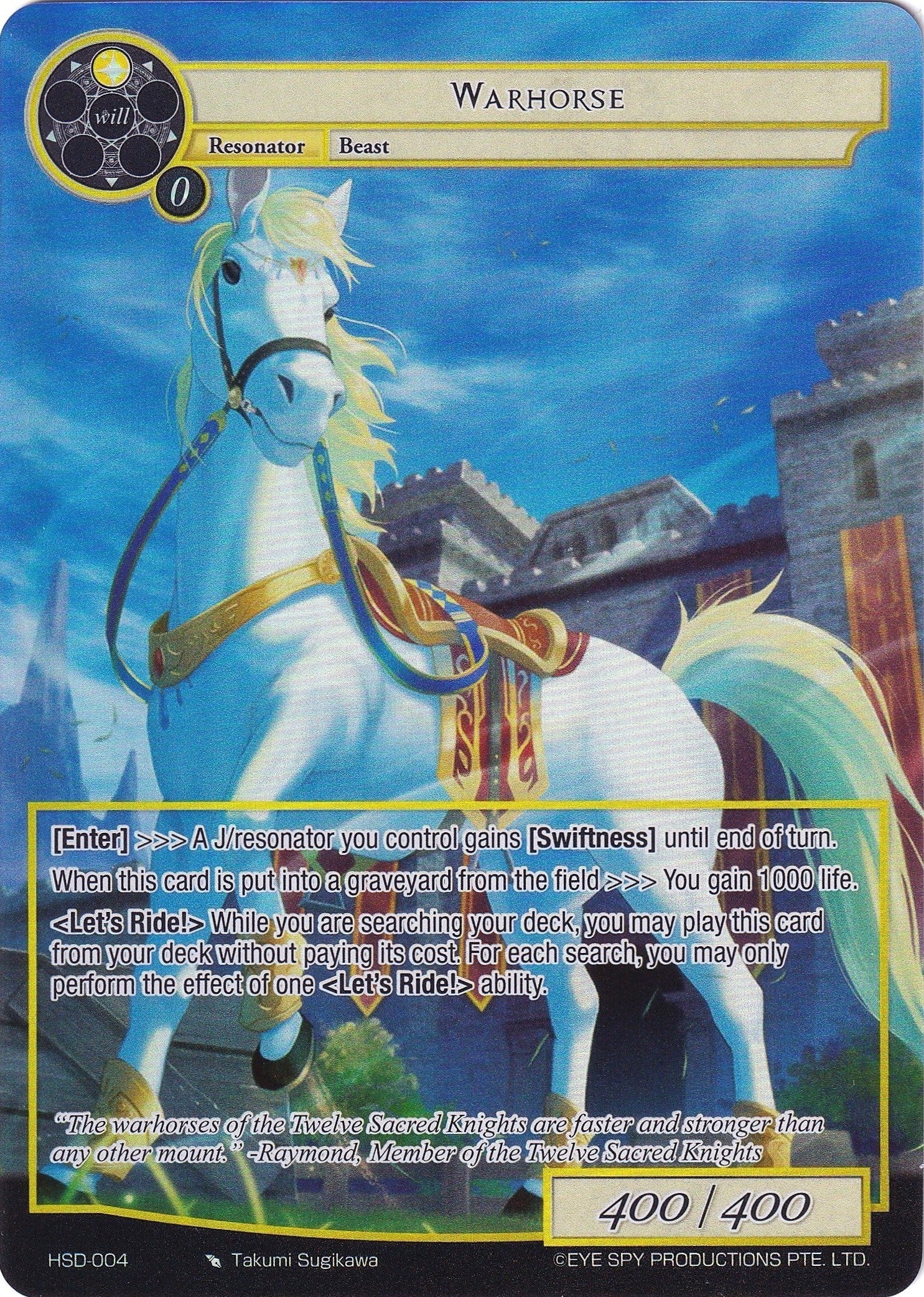 Image for Warhorse (Full Art) (Hero Cluster Starter Decks) (HSD-004) - Force of Will