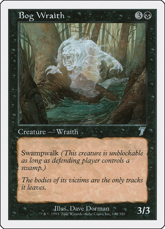 Image for Bog Wraith (7th Edition) (123) - Magic: The Gathering