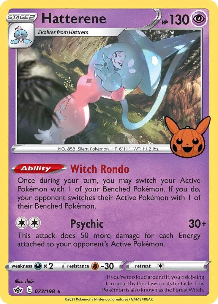 Image for Hatterene (Trick or Trade BOOster Bundle) (073/198) - Pokemon