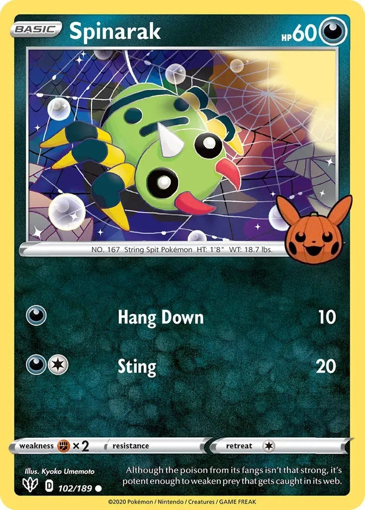 Image for Spinarak (Trick or Trade BOOster Bundle) (102/189) - Pokemon