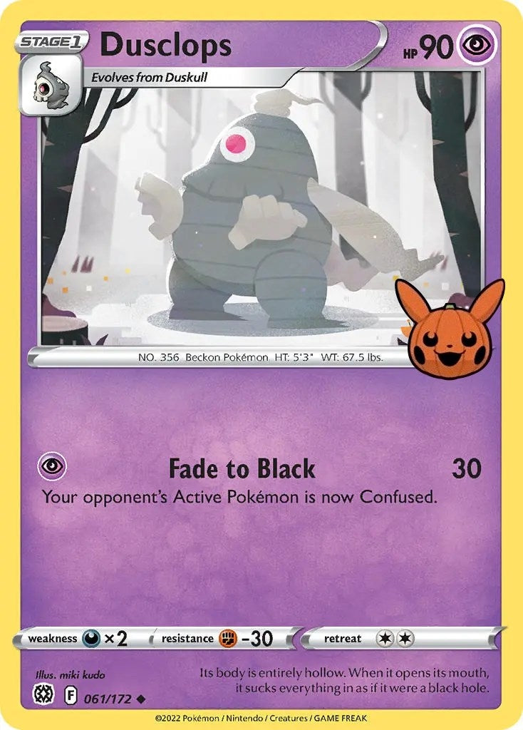 Image for Dusclops (Trick or Trade BOOster Bundle) (061/172) - Pokemon