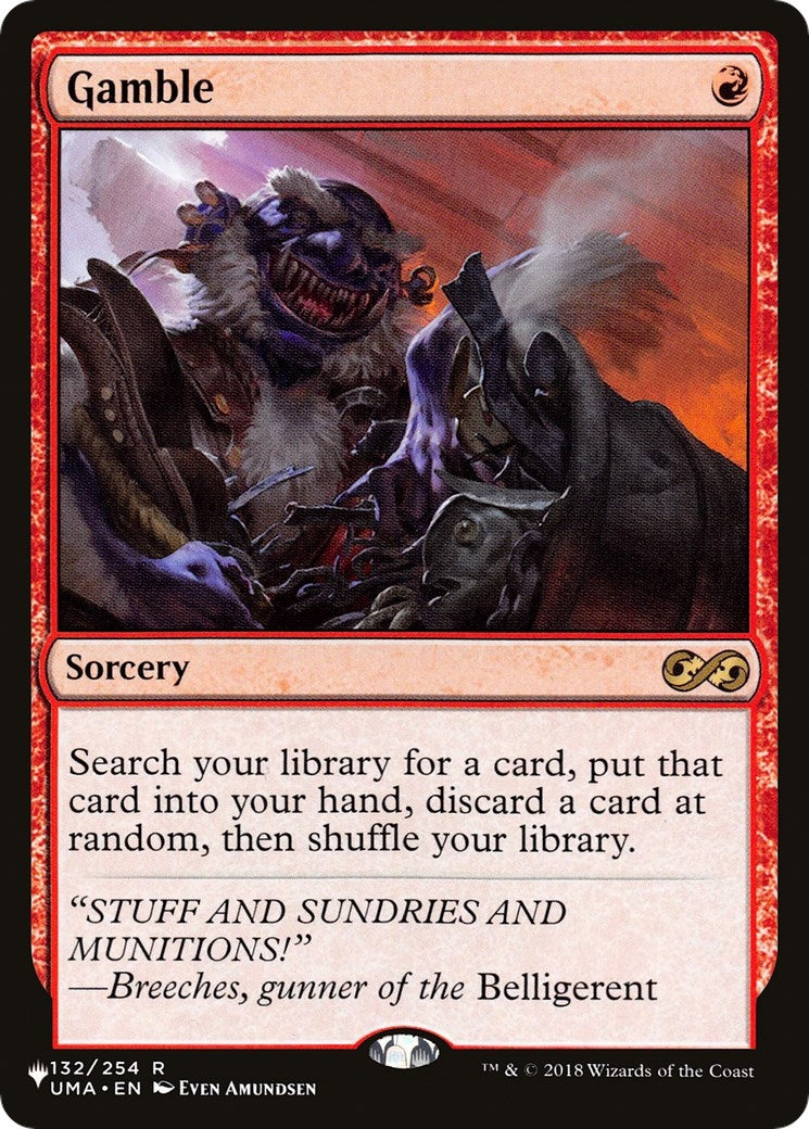 Image for Gamble (The List Reprints) (132) - Magic: The Gathering