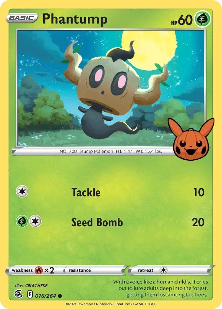 Image for Phantump (Trick or Trade BOOster Bundle) (016/264) - Pokemon