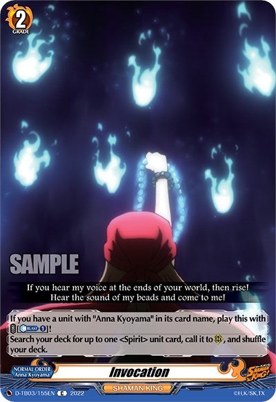 Image for Invocation (D-TB03: Shaman King) (D-TB03/155EN) - Cardfight Vanguard
