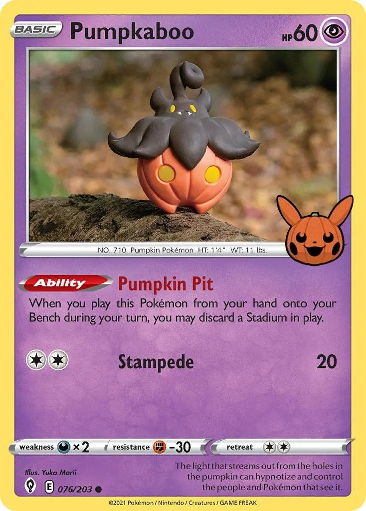 Image for Pumpkaboo (Trick or Trade BOOster Bundle) (076/203) - Pokemon