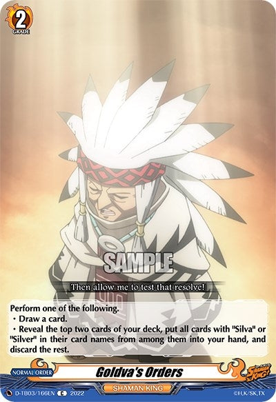 Image for Goldva's Orders (D-TB03: Shaman King) (D-TB03/166EN) - Cardfight Vanguard