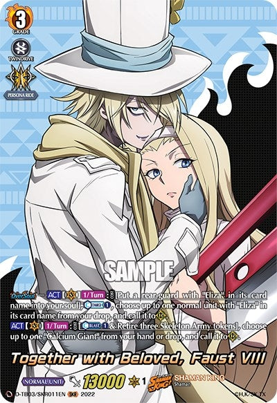 Image for Together with Beloved, Faust VIII (SKR) (D-TB03: Shaman King) (D-TB03/SKR011EN) - Cardfight Vanguard