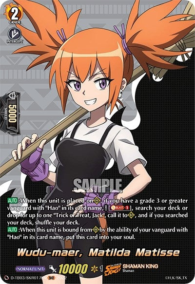 Image for Wudu-maer, Matilda Matisse (SKR) (D-TB03: Shaman King) (D-TB03/SKR017EN) - Cardfight Vanguard