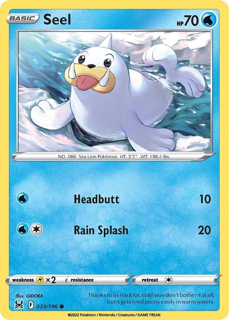 Image for Seel (SWSH11: Lost Origin) (033/196) - Pokemon