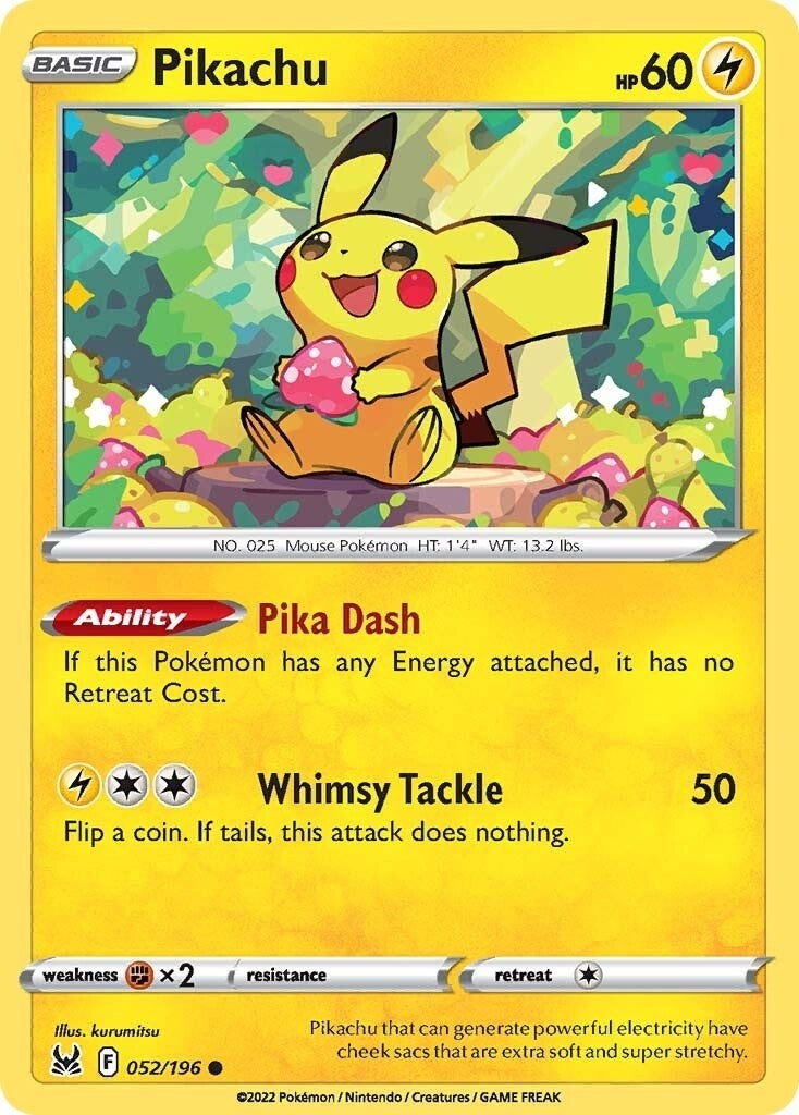 Image for Pikachu (SWSH11: Lost Origin) (052/196) - Pokemon