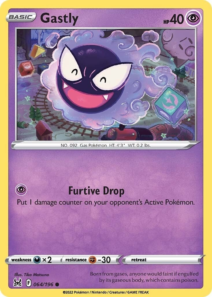 Image for Gastly (SWSH11: Lost Origin) (064/196) - Pokemon