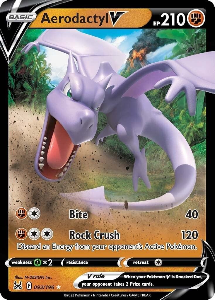 Image for Aerodactyl V (SWSH11: Lost Origin) (092/196) - Pokemon