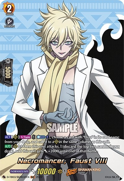 Image for Necromancer, Faust VIII (SKR) (D-TB03: Shaman King) (D-TB03/SKR032EN) - Cardfight Vanguard