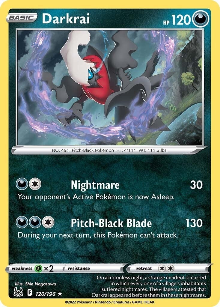 Image for Darkrai (SWSH11: Lost Origin) (120/196) - Pokemon