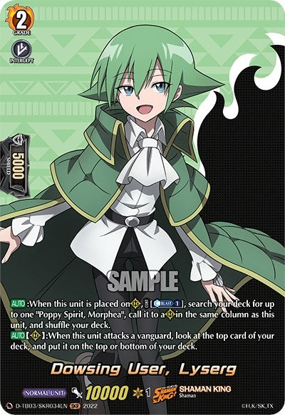 Image for Dowsing User, Lyserg (SKR) (D-TB03: Shaman King) (D-TB03/SKR034EN) - Cardfight Vanguard