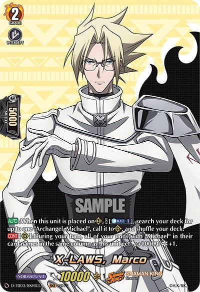 Image for X-LAWS, Marco (SKR) (D-TB03: Shaman King) (D-TB03/SKR037EN) - Cardfight Vanguard