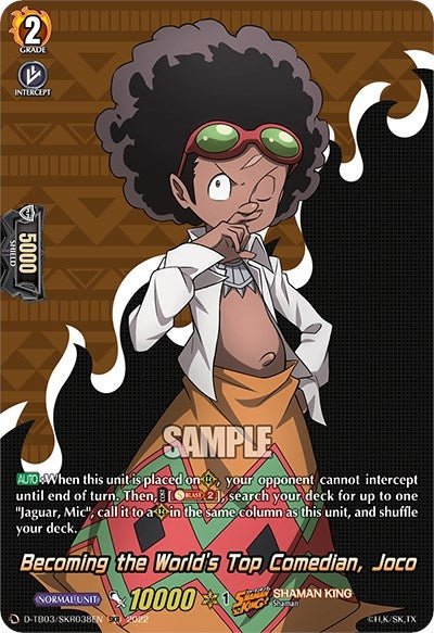 Image for Becoming the World's Top Comedian, Joco (SKR) (D-TB03: Shaman King) (D-TB03/SKR038EN) - Cardfight Vanguard