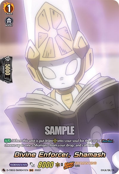 Image for Divine Enforcer, Shamash (SKR) (D-TB03: Shaman King) (D-TB03/SKR041EN) - Cardfight Vanguard