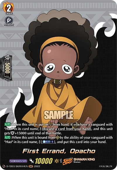 Image for First Errand, Opacho (SKR) (D-TB03: Shaman King) (D-TB03/SKR044EN) - Cardfight Vanguard