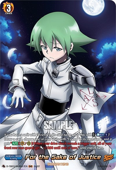 Image for For the Sake of Justice (SKR) (D-TB03: Shaman King) (D-TB03/SKR047EN) - Cardfight Vanguard
